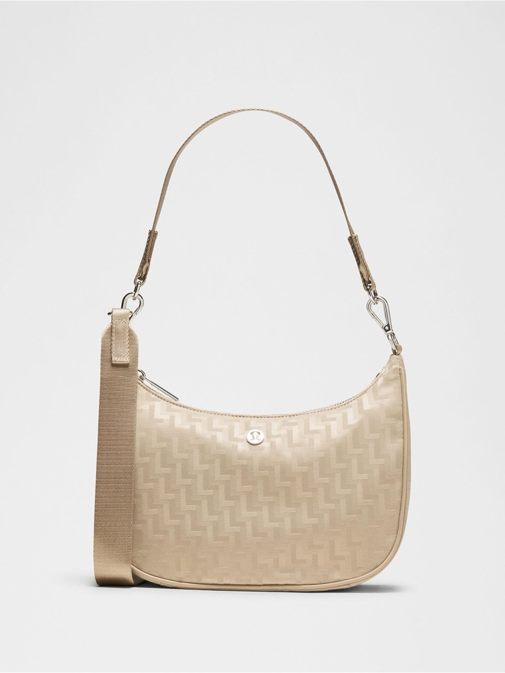 Lululemon City Essentials Small Shoulder Bag Geo Pattern Jacquard Sheer Oak NWT